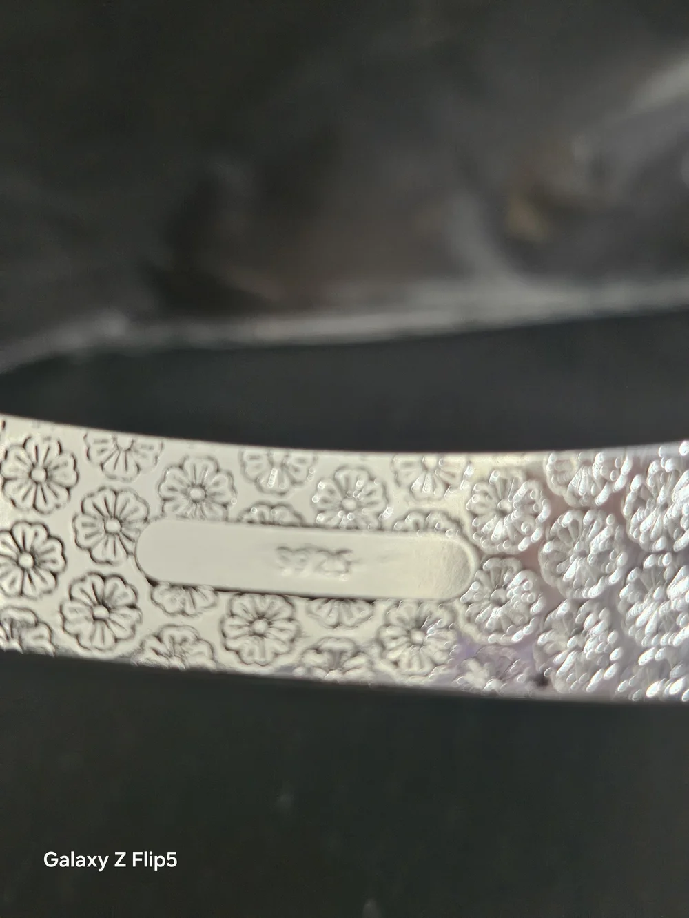Men's Silver-Tone Greek Key Cuff Bracelet